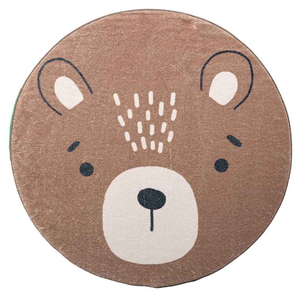 Dywan dziecięcy okrągły nadający się do prania - Sammy Bear Zdjęcie produktu 