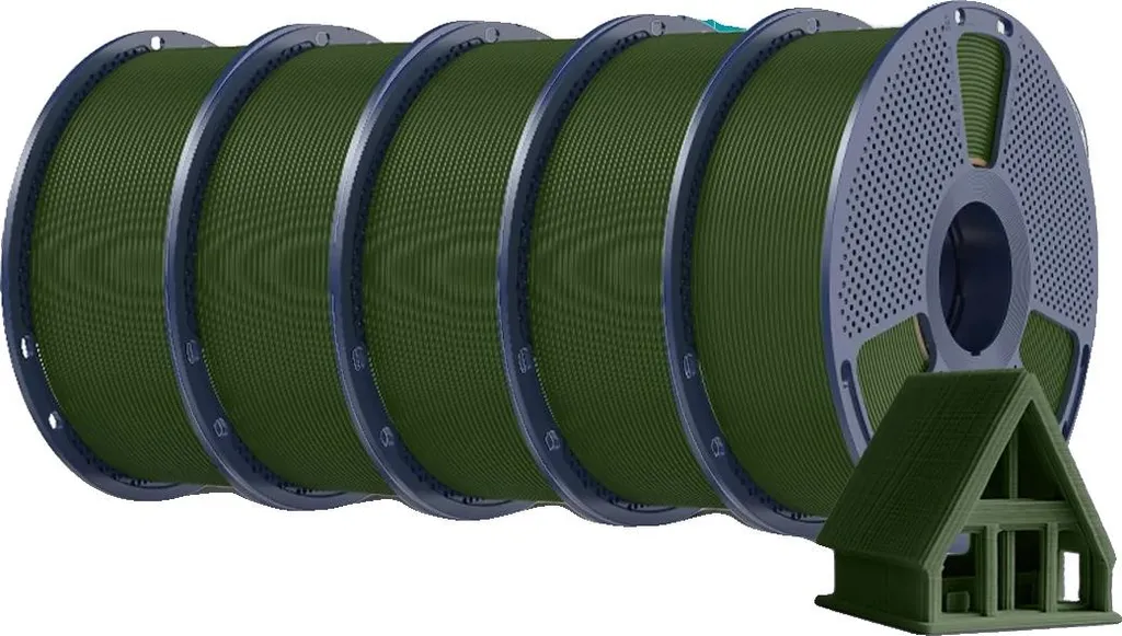 Filament PLA Vert Olive pour Prototypage Rapide et Maquettes 3D Précises