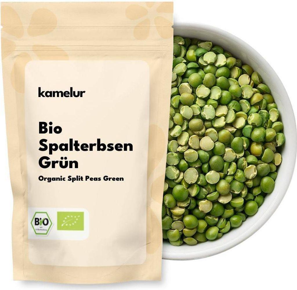 Kamelur Bio Spalterbsen grün 1 kg