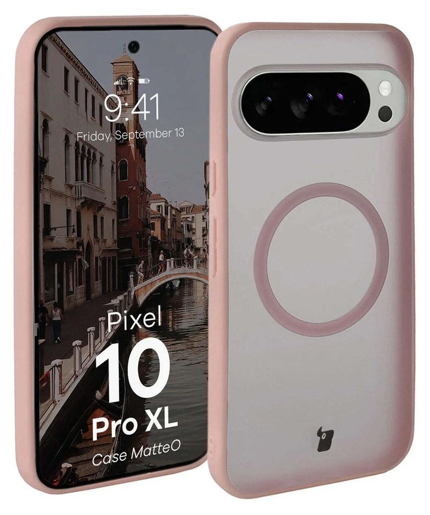 Bizon Case MatteO Magnetic Pixel 10 Pro XL rauchiges Pink