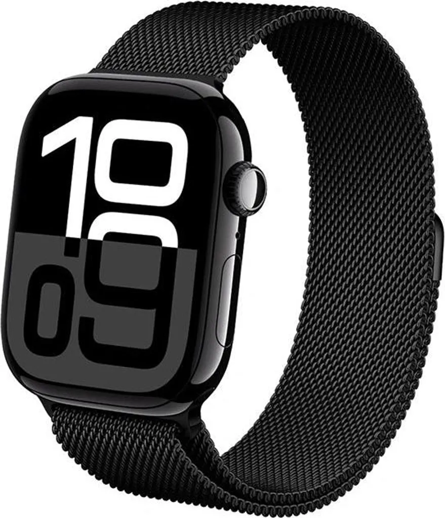 Cinturino Acciaio Nero per Apple Watch 38-42mm Idea Regalo Crong