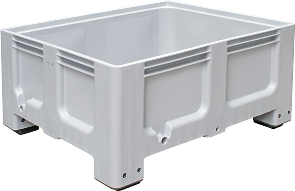 Großbox/Großbehälter mit 4 Füßen, LxBxH 1200x1000x580 mm