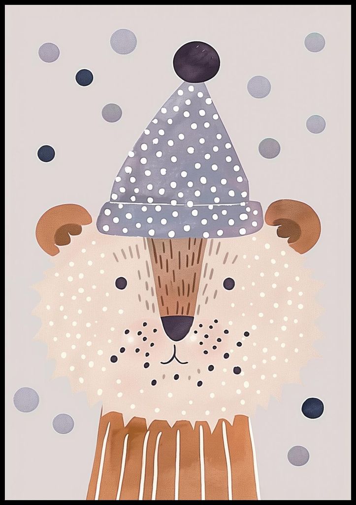 Plakat 70x100cm Muster für Kinder, Mädchen und Jungen - Gryzio