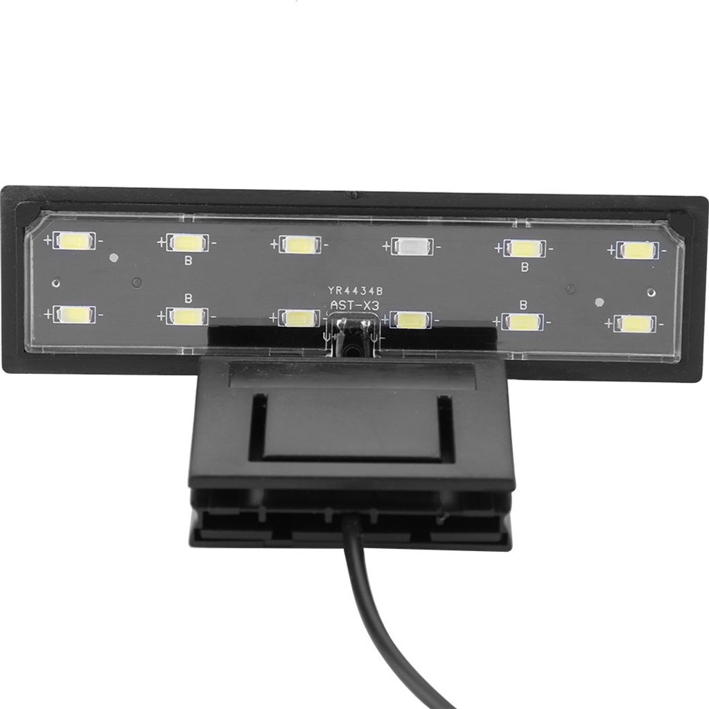 Water Proof Clip On Lamp Slim LED Aquarium Light Plants Grow Lighting