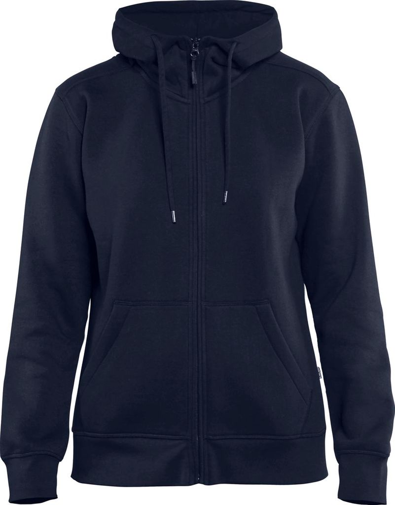Blakläder Damen Hoodie mit Reißverschluss 3395 1048 in div. Farben, Farbe:marineblau, Größe:XS