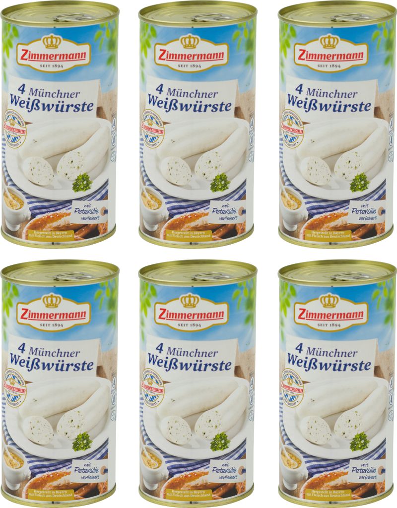 Food-United Weißwürste in der Dose 6x530g, Produktbild 
