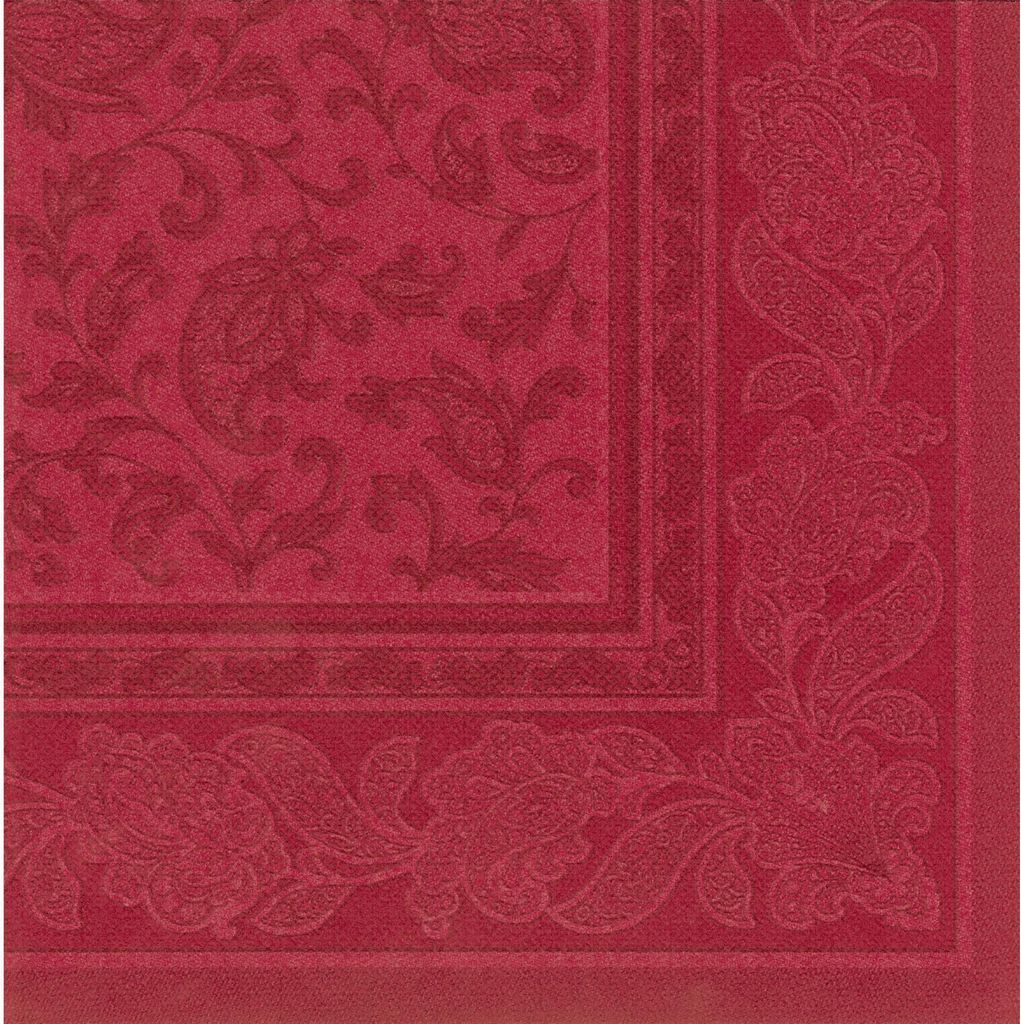 PAPSTAR Servietten "ROYAL Collection Ornaments" bordeaux 50 Produktbild 