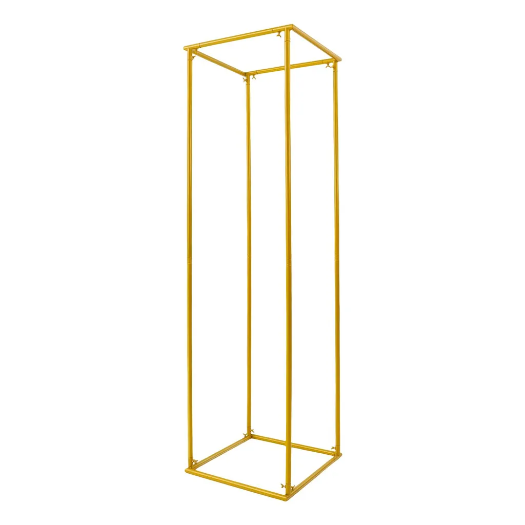 Porte-ballon Mariage en Métal Or 180cm Structure Rectangulaire Robuste