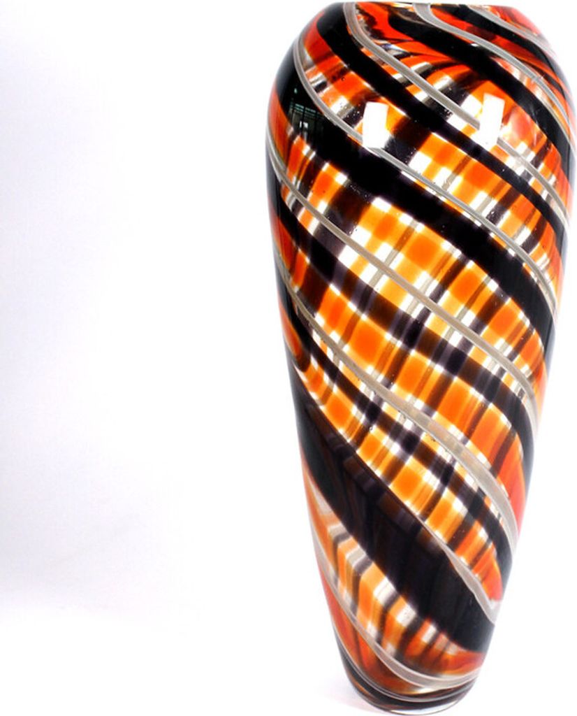 Glasvase Flame Murano 36cm rot