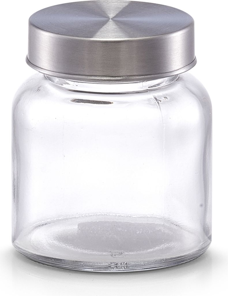 Zeller Vorratsglas "Mini" m. Metalldeckel, 150 ml, Glas/Metall, transparent, Ø6,8 x 7,8 cm