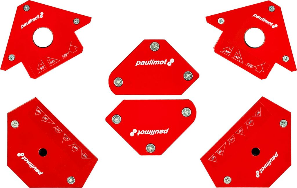 PAULIMOT Magnet-Schweißwinkel-Set, 6-teilig