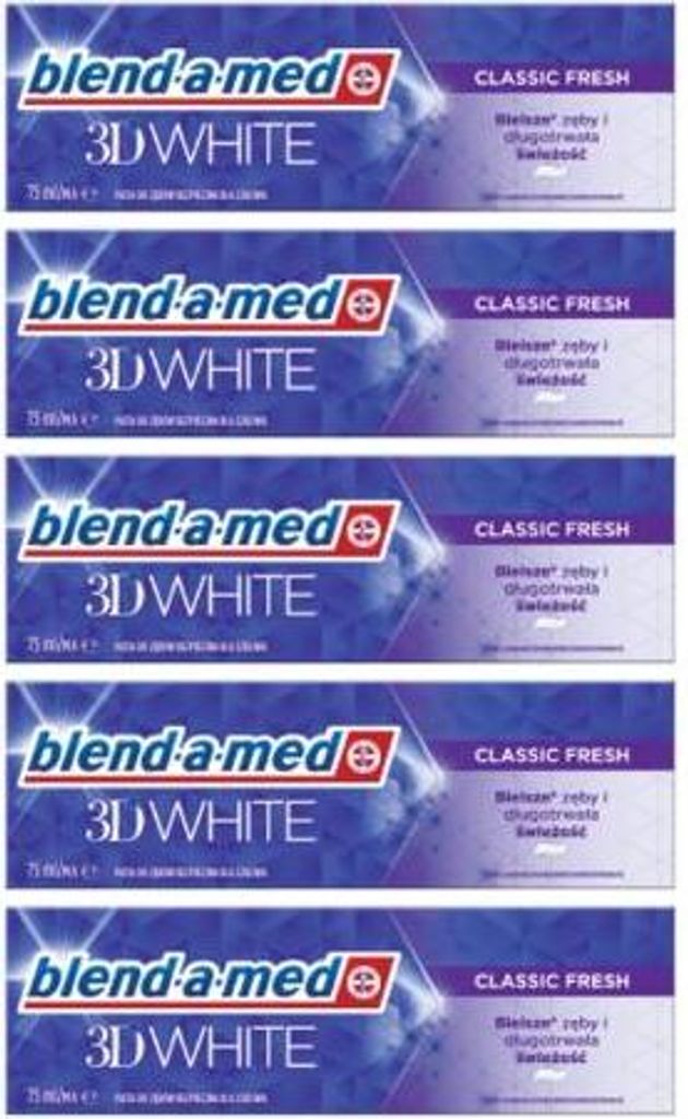 Blend-a-med pasta 3D White 5x75ml Obrázek produktu 