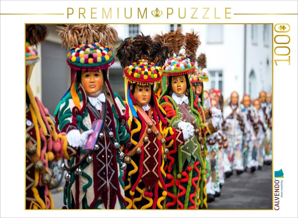 CALVENDO Puzzle Schömberger Narren | 1000 Teile Lege-Größe 64x48cm Foto-Puzzle für glückliche Stunden