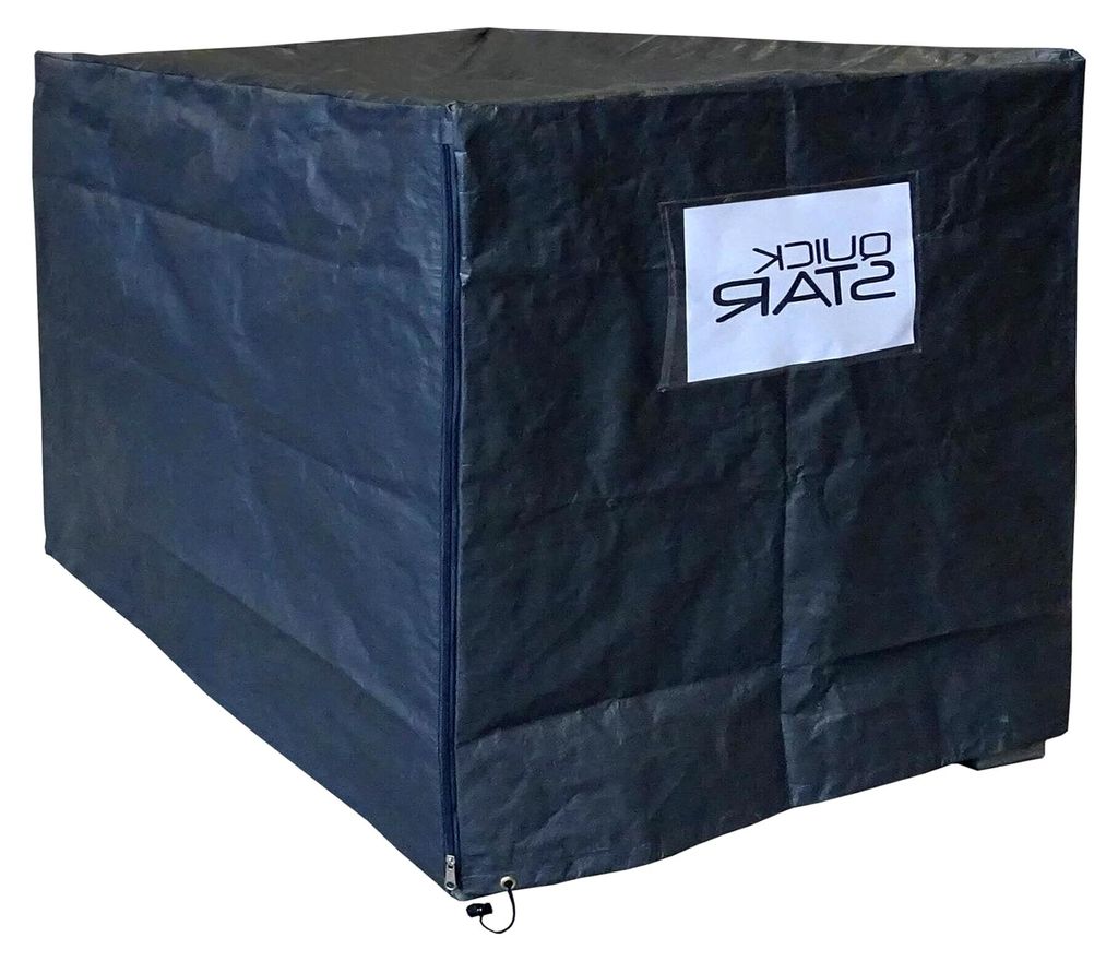 10x Abdeckung für Gitterbox 125x85x87cm Grau PE Gewebefolie Schutzhülle