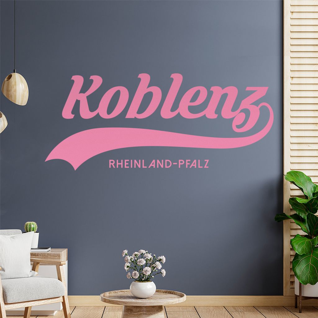 Koblenz Rheinland-Pfalz Wandtattoo Wandaufkleber Wall Sticker - Dekoration, Küche, Wohnzimmer, Schlafzimmer, Badezimmer