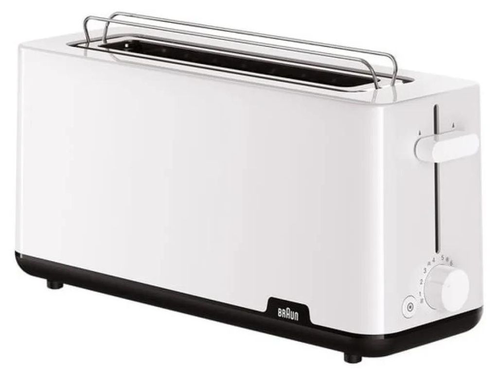 Braun HT 1110, 2 Scheibe(n), Weiß, Kunststoff, Drehregler, Produktbild 