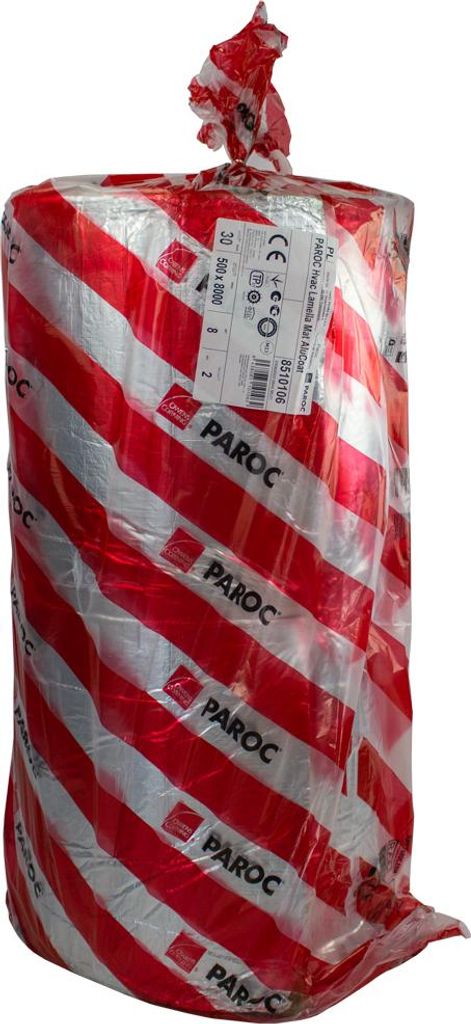 Paroc HVAC Lamella Mat Alucoat - Lamellenmatte, Dämmstärke:20mm, Inhalt in m²:5m²