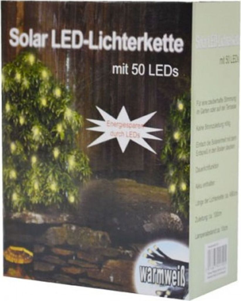 Solar LED-Lichterkette 50 LEDs