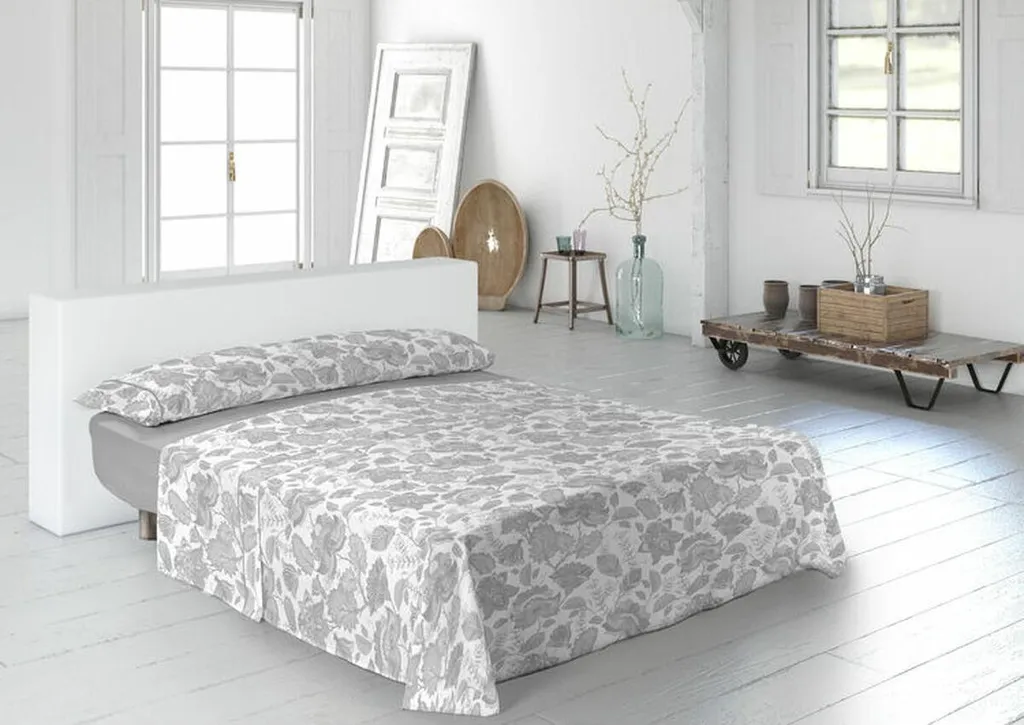 Parure de lit Pierre Cardin Indiana gris pour lit 105 cm complet