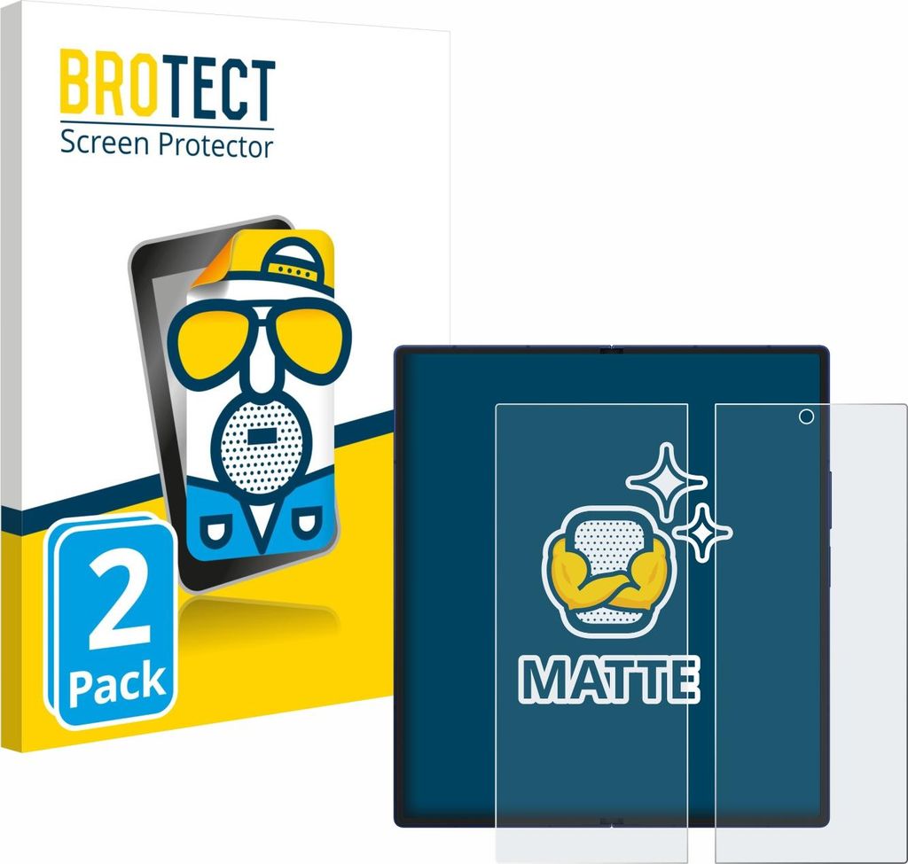 2x BROTECT Schutzfolie für Samsung Galaxy Z Fold 7 (Inneres Display) Displayschutz Displayschutzfolie Folie Matt Entspiegelungsfolie