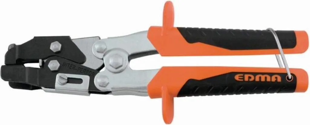 Fixation de rails de placo avec la pince à poinçonner EDMA 034155 oblong