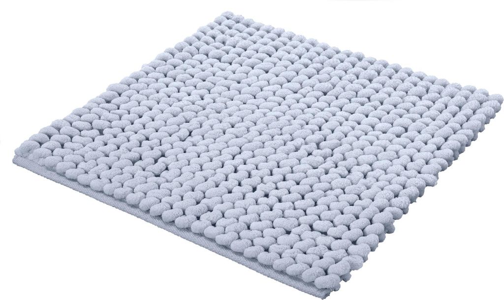 Kleine Wolke Badteppich CELINE Silbergrau 60 x 60 cm