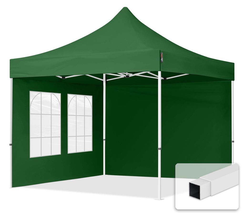 TOOLPORT 3x3m gazebo pieghevole con laterali (finestre), Immagine del prodotto 