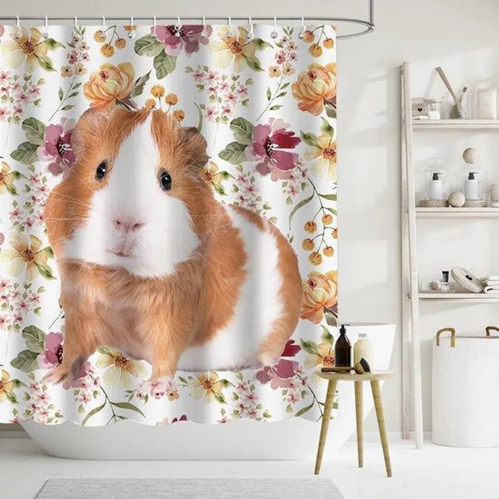Rideau de douche imperméable Caviimotiv 180x180 cm avec 12 crochets