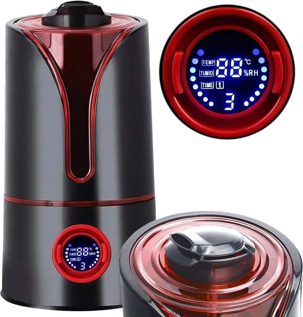 Humidificateur Aromathérapie LED avec Minuteur et Brume Réglable Blanc
