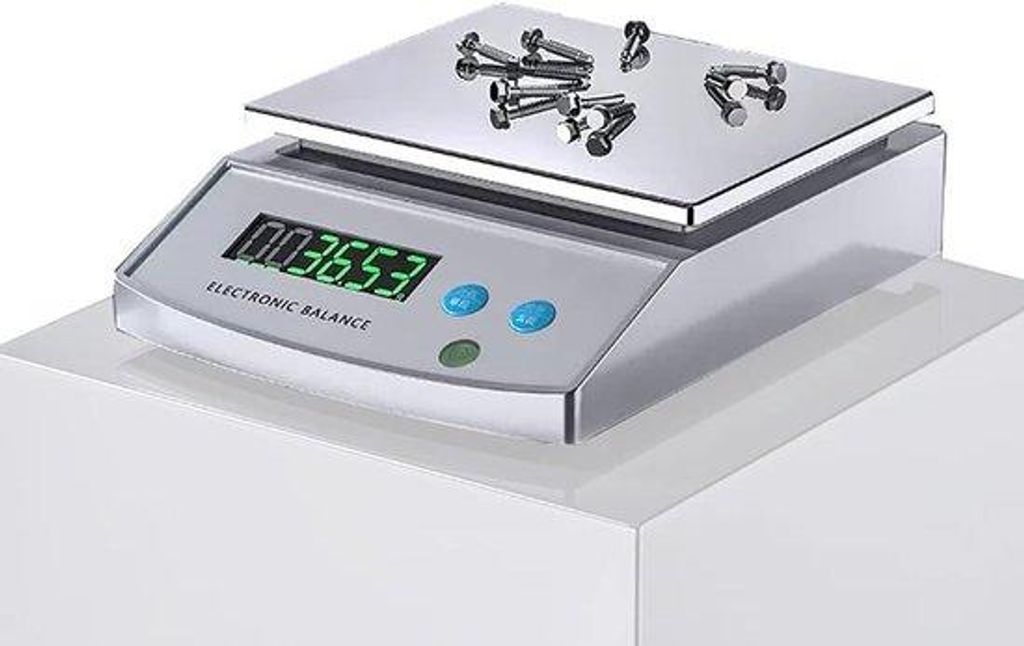 Elektronische digitale Waage, oplaadbar, multifunktional, quadratisches Brett, 300g, 0,1g