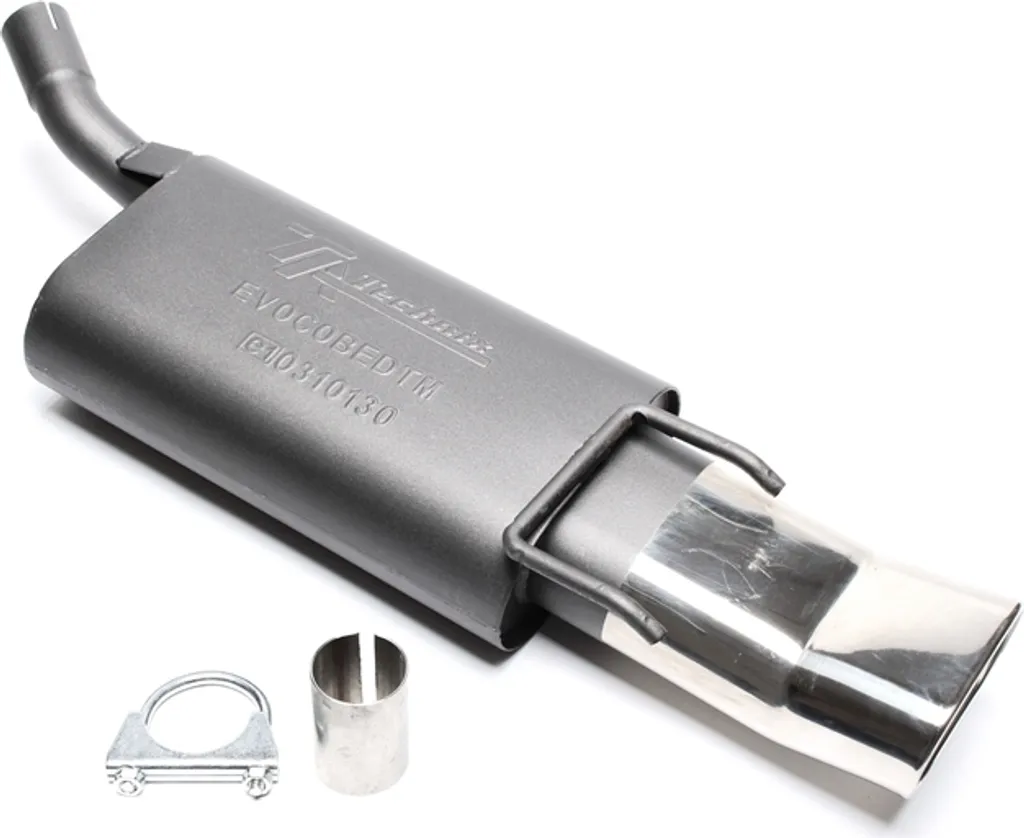 Pot Échappement DTM Ovale 70x140mm Rebordé pour Opel Corsa B Type S93