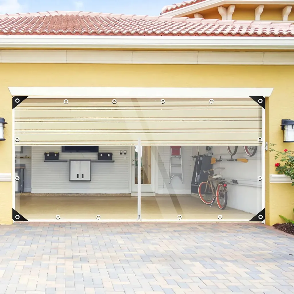 Bâche PVC transparente 2x3m avec fermeture éclair et œillets robustes