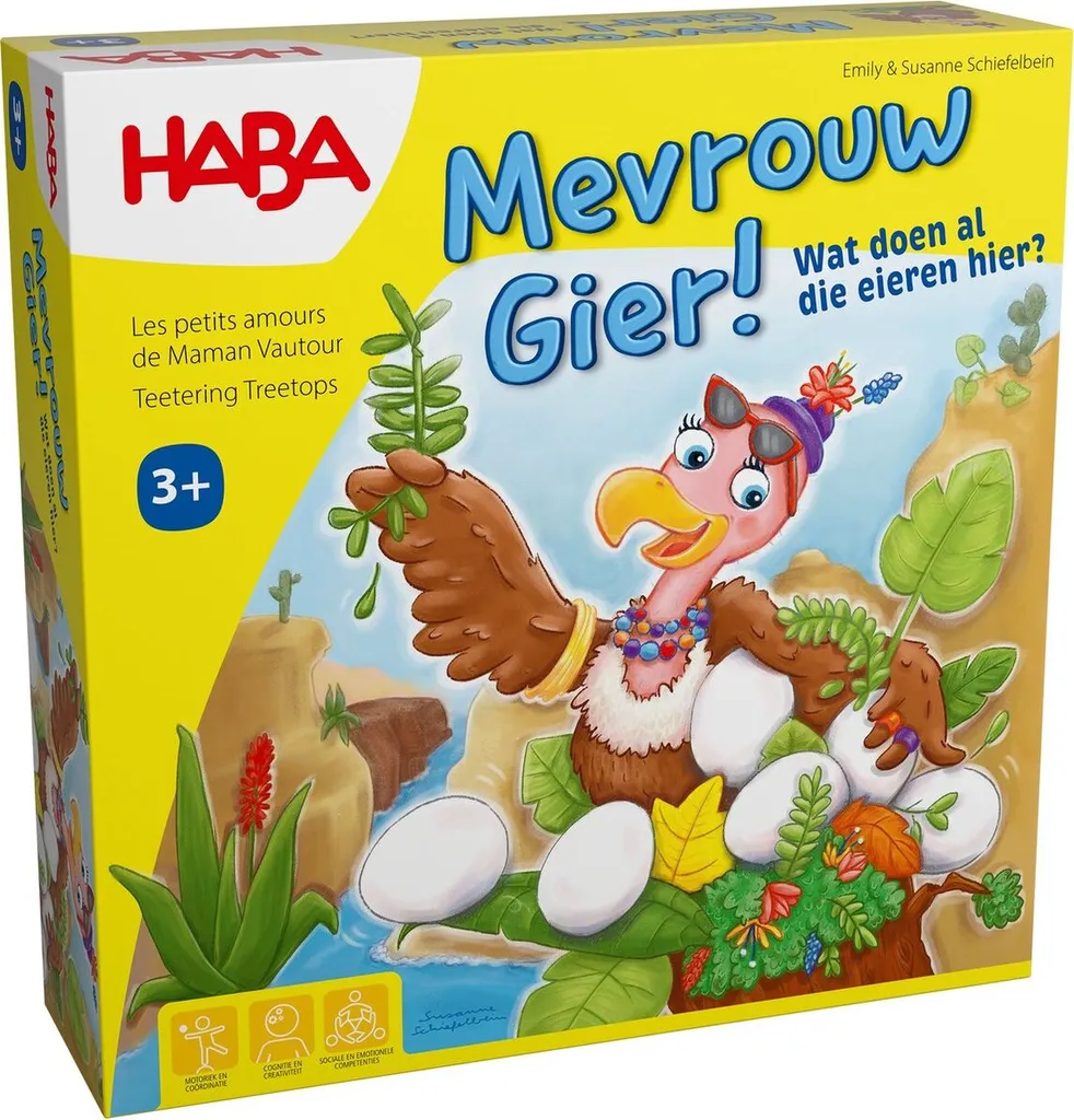 Jeu de société pour enfants Frau Geier Haba : parfait pour le voyage