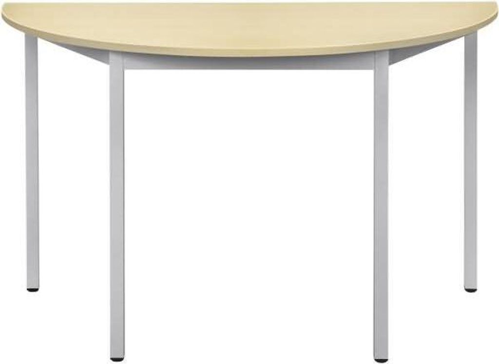 Mehrzwecktisch halbrund Durchmesser x H 1400x740mmmm 19mm Produktbild 