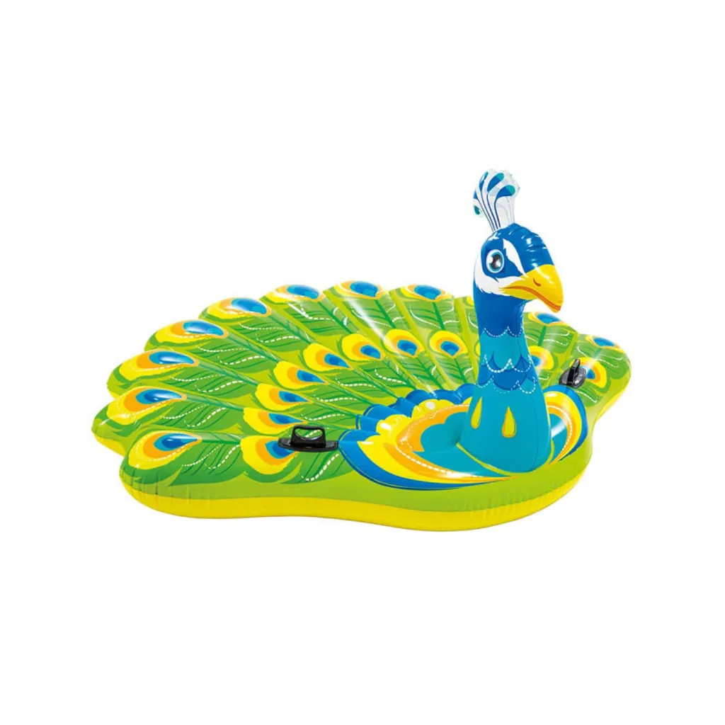 Île gonflable INTEX Paon PEACOCK - Grand matelas de piscine confortable - 4