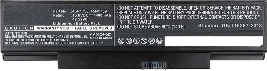 CoreParts - Laptop-Batterie - Lithium-Ionen - 4400 mAh - 47,5 Wh - Schwarz - für Lenovo ThinkPad E560 20EV, 20EW, E565