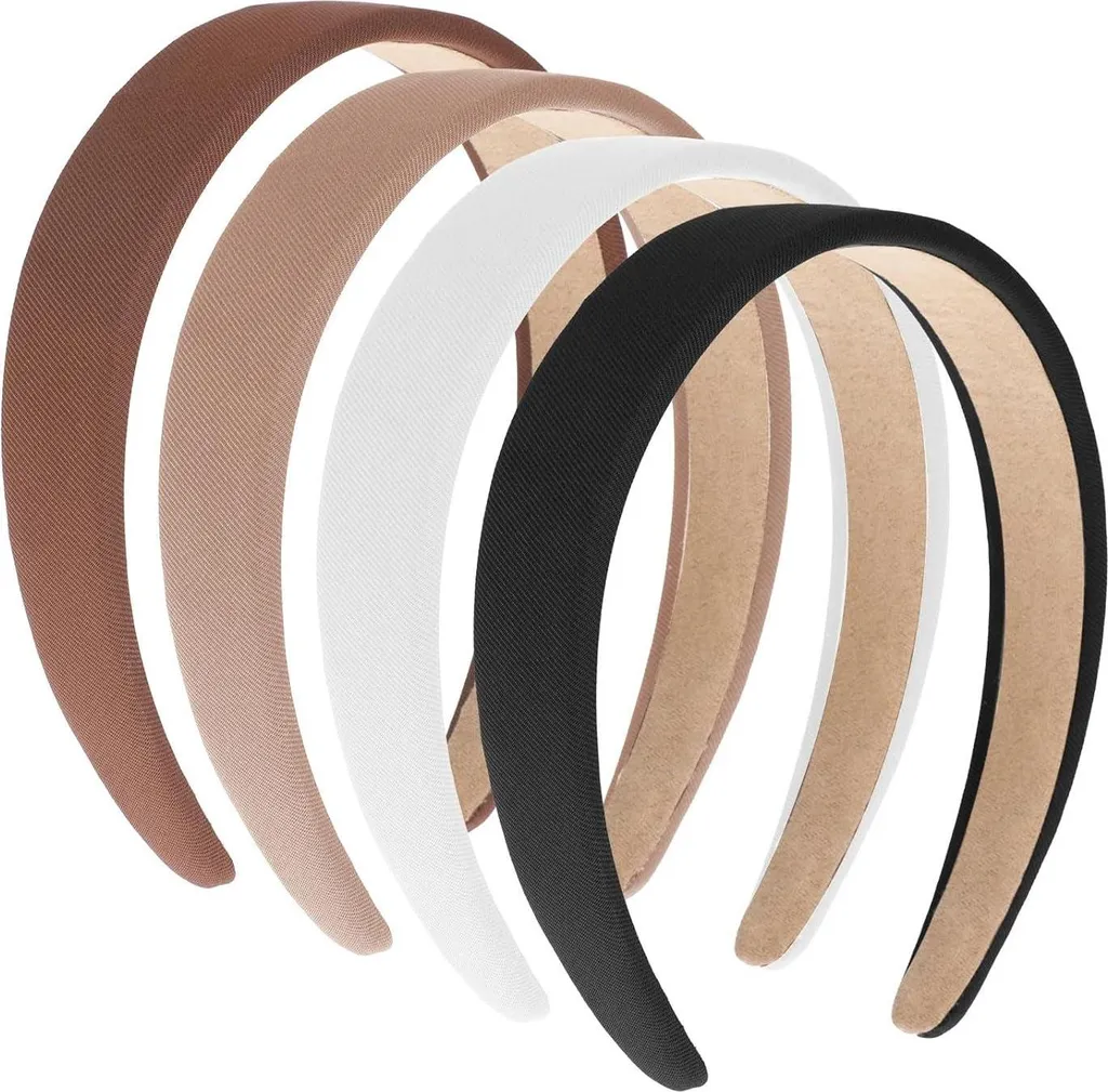 Lot de 4 Bandeaux Cheveux Vintage pour Femme - Serre-tête Antidérapant