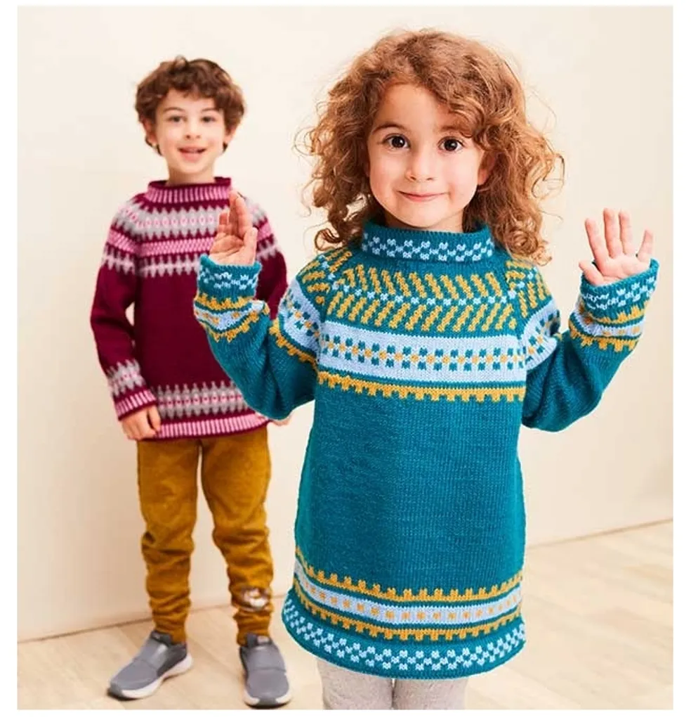 Tricoter sans couture : pulls raglan pour enfants avec Raglanpullis - 2