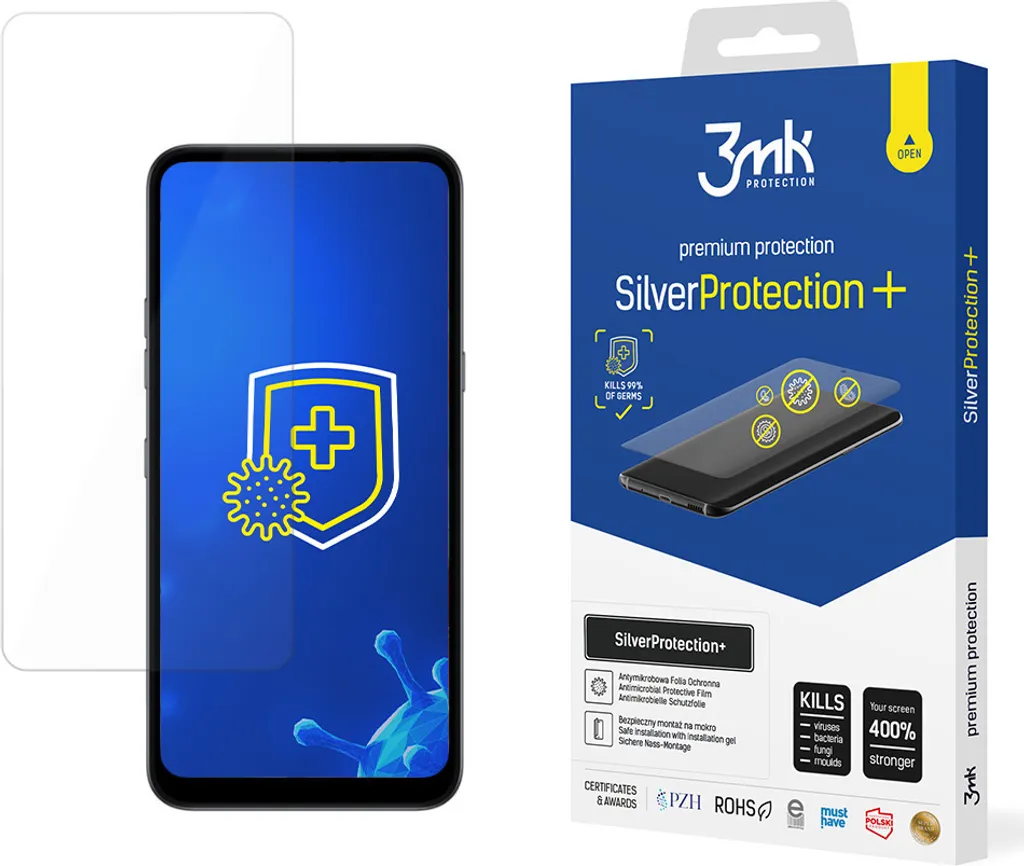3mk SilverProtection+ LG Q61: Pellicola Anti-Urto e Anti-Batterica