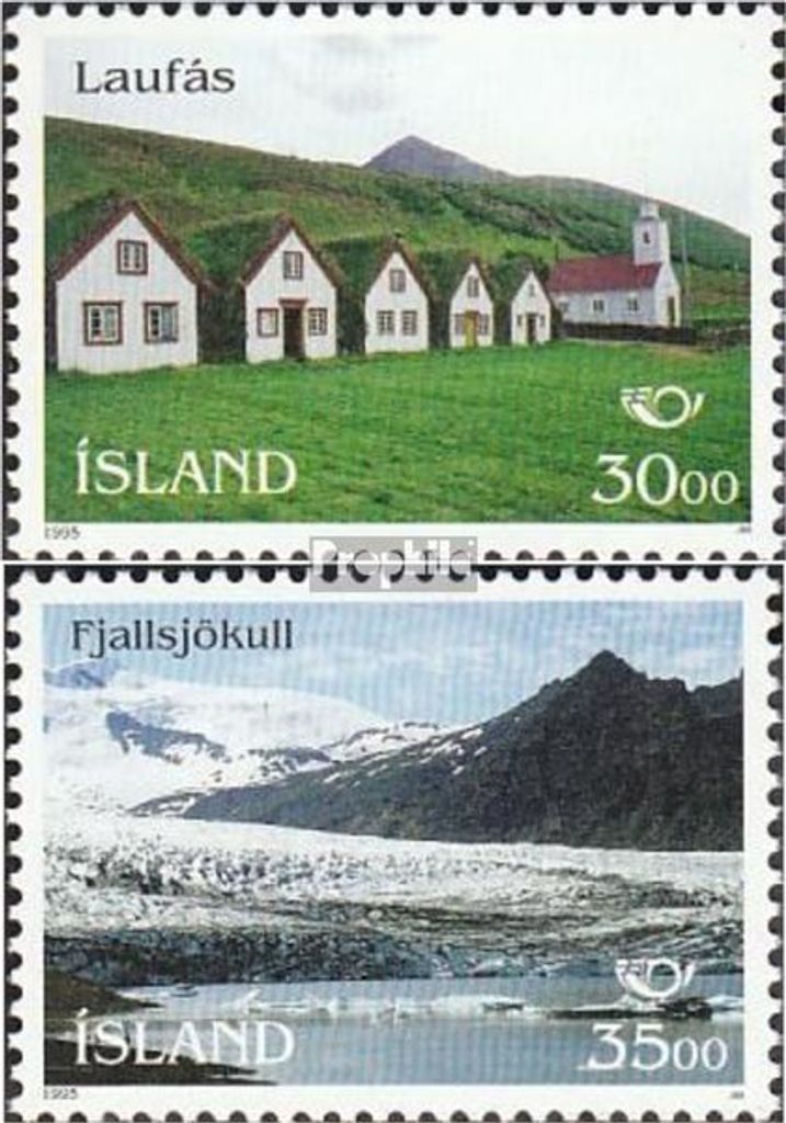 Briefmarken Island 1995 Mi 824-825 (kompl.Ausg.) postfrisch Tourismus