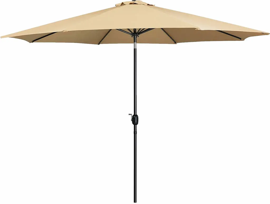 Marbueno Ombrellone da Giardino 300cm Marrone | Design in Acciaio 8 Stecche