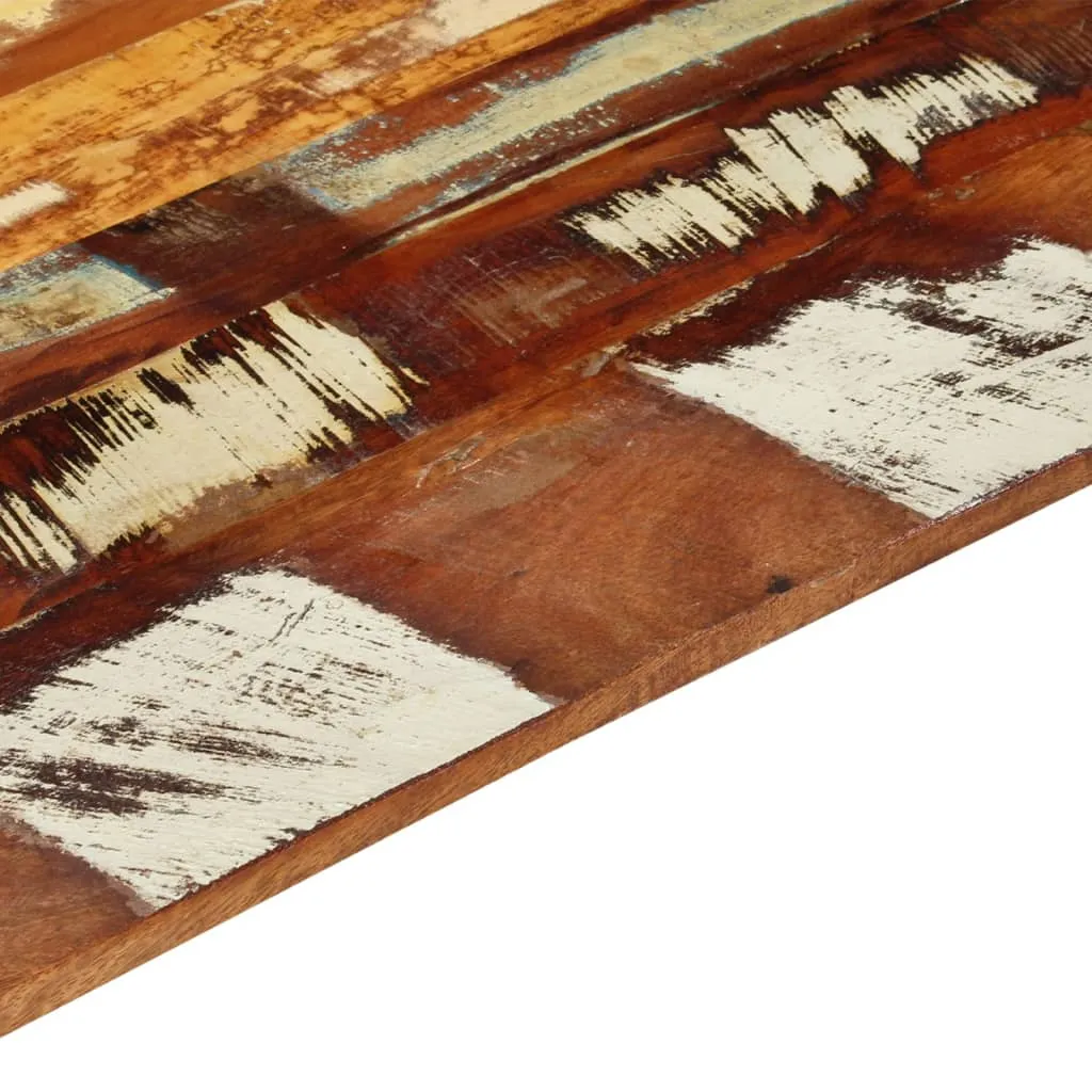 Plateau de table en bois de récupération 120 cm pour bureau ou dîner - 7