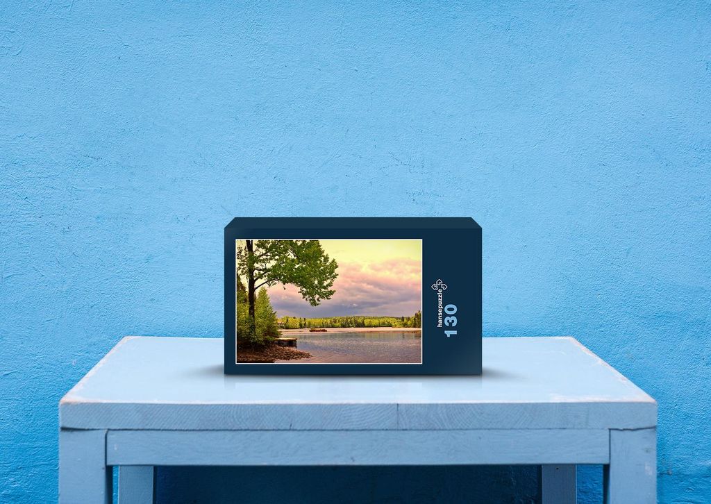 hansepuzzle 25405 - Licht-Zauber Puzzle, 130 Teile, Natur, 28,7 x 20,0cm mit hochwertiger Aufbewahrung, Kartonbox und wiederverschließbarem Beutel