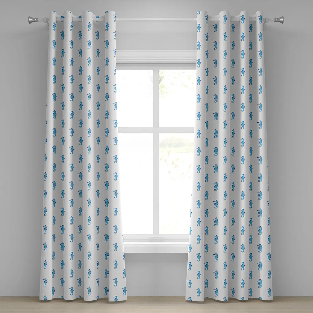 Tende Decorative Abakuhaus Turchese - Motivo Pesce Equino 280x225cm