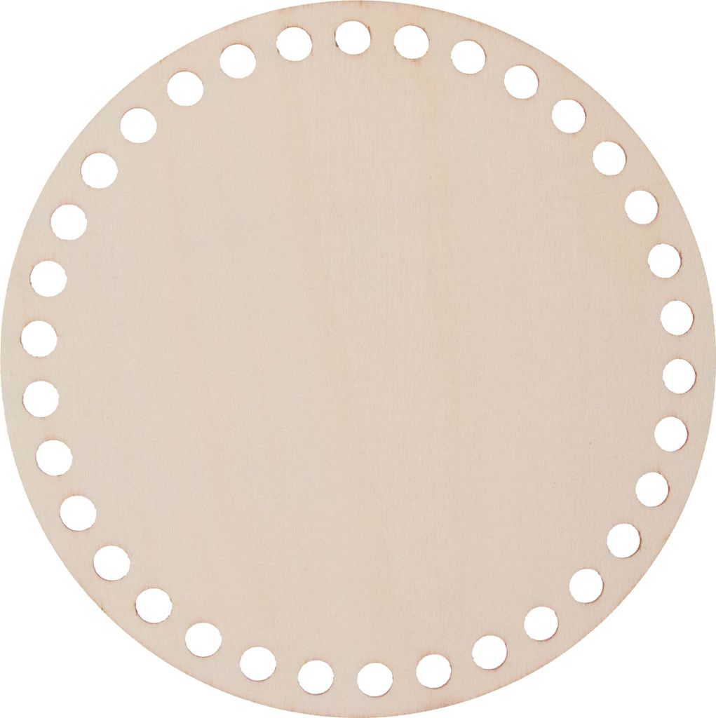 stafil Holzboden für runde Häkelkörbe in natürlicher Holzfarbe 15 cm