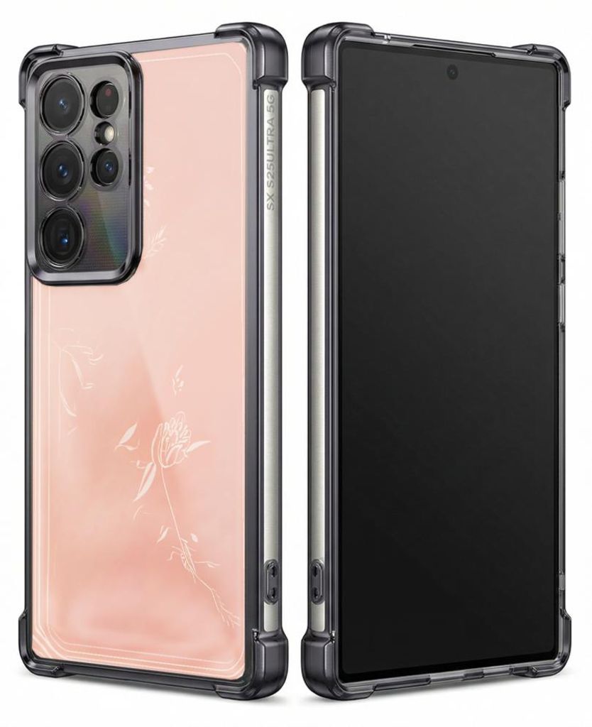 Personalisierte Hülle mit Bild für Samsung Galaxy S26+ Elektroplattiert TPU Stoßdämpfer Handyhülle mit Blumendesign-Musterdruck
