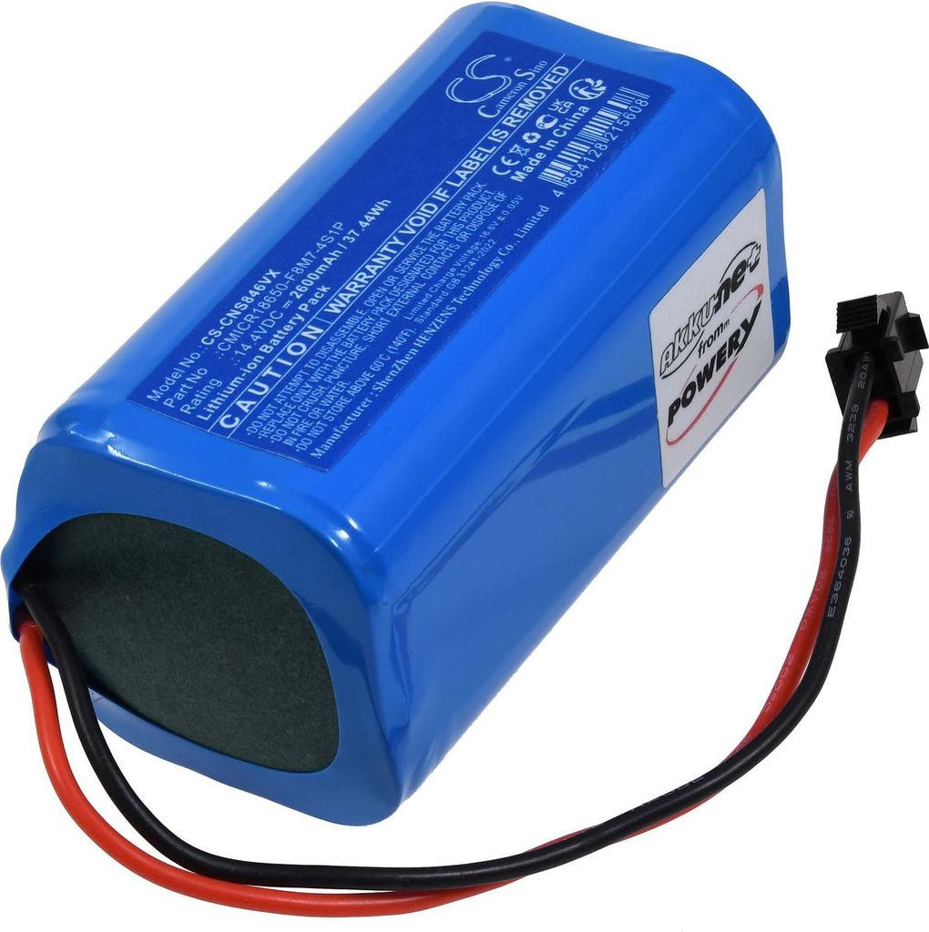 Akku passend für Saugroboter Cecotec Conga Eternal Laser Vital Conga Eternal Pet Vital Typ CMICR18650-F8M7-4S1P