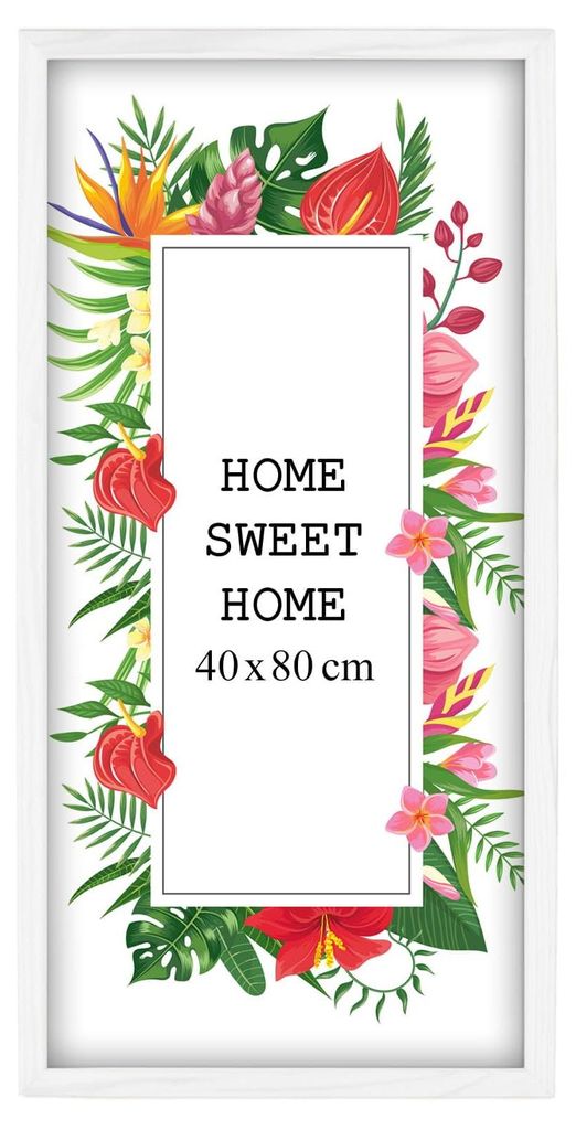 Rám na obrázky MG Design, biela, 40 x 80 cm – vyrobený z Obrázok produktu 