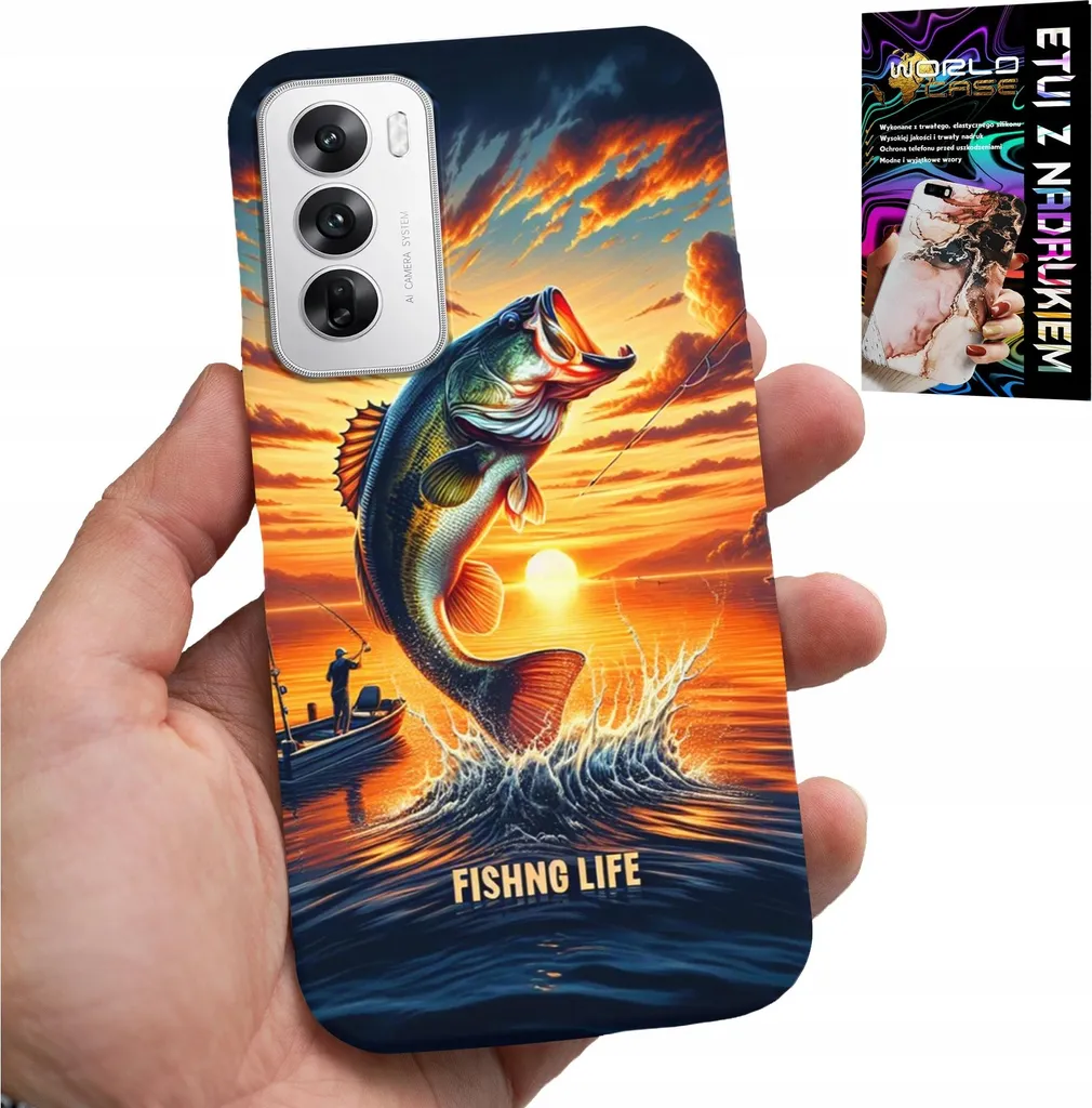 Custodia Oppo Reno12 5G Folio | Cover Pesca a Libro con Stand Magnetico