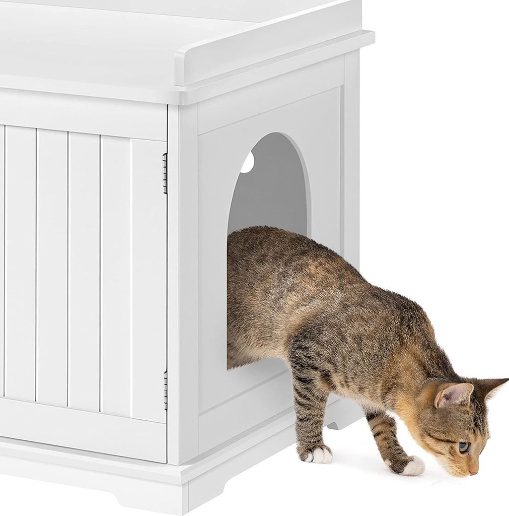 Yaheetech Katzenhöhle für große Katzen Katzenschrank Holz Produktbild 9